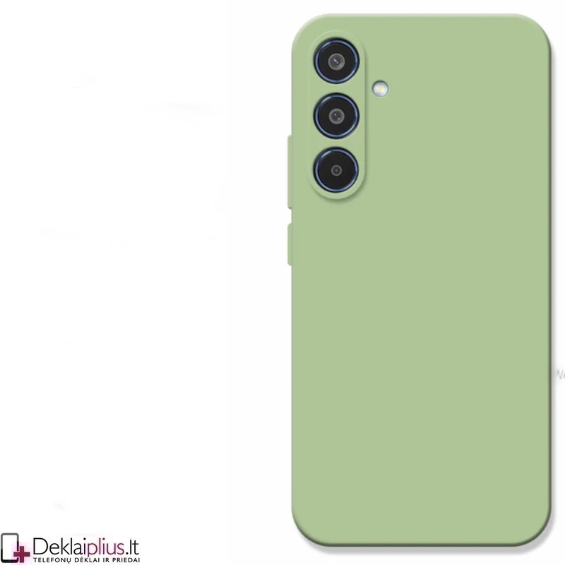 Liquid Air silikoninis šviesiai žalias dėklas - su kameros apsauga (Samsung Galaxy M35 5G) Liquid Air silikoninis šviesiai žalias dėklas - su kameros apsauga (Samsung Galaxy M35 5G)